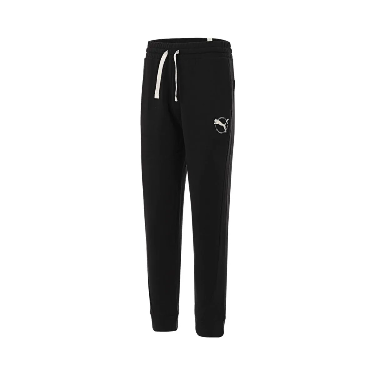 PUMA Casual Pants Men's Black Moderate Cuffed Pants