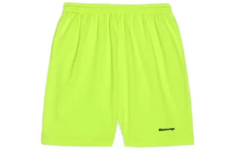 Balenciaga Casual Shorts Loose Fit Men's Green
