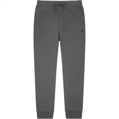 Polo Ralph Lauren FW23 solid color pony embroidered lace-up casual pants for men, gray