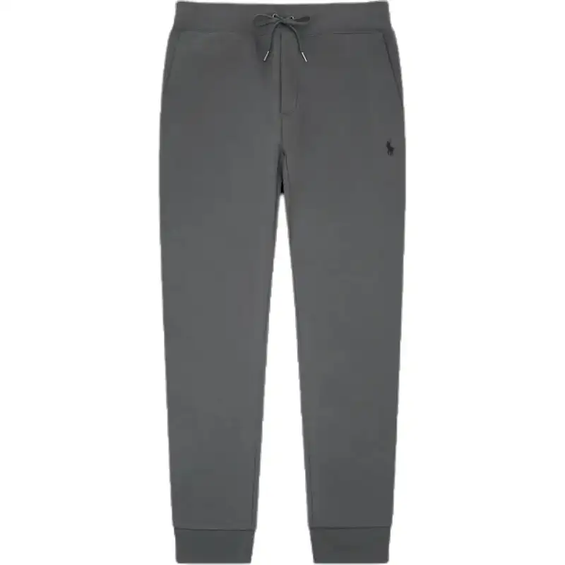 Polo Ralph Lauren FW23 solid color pony embroidered lace-up casual pants for men, gray
