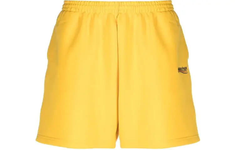 Balenciaga Casual Shorts Unisex Yellow Moderate