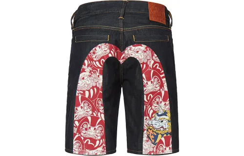 EVISU SS22 Shorts Men's Denim Blue