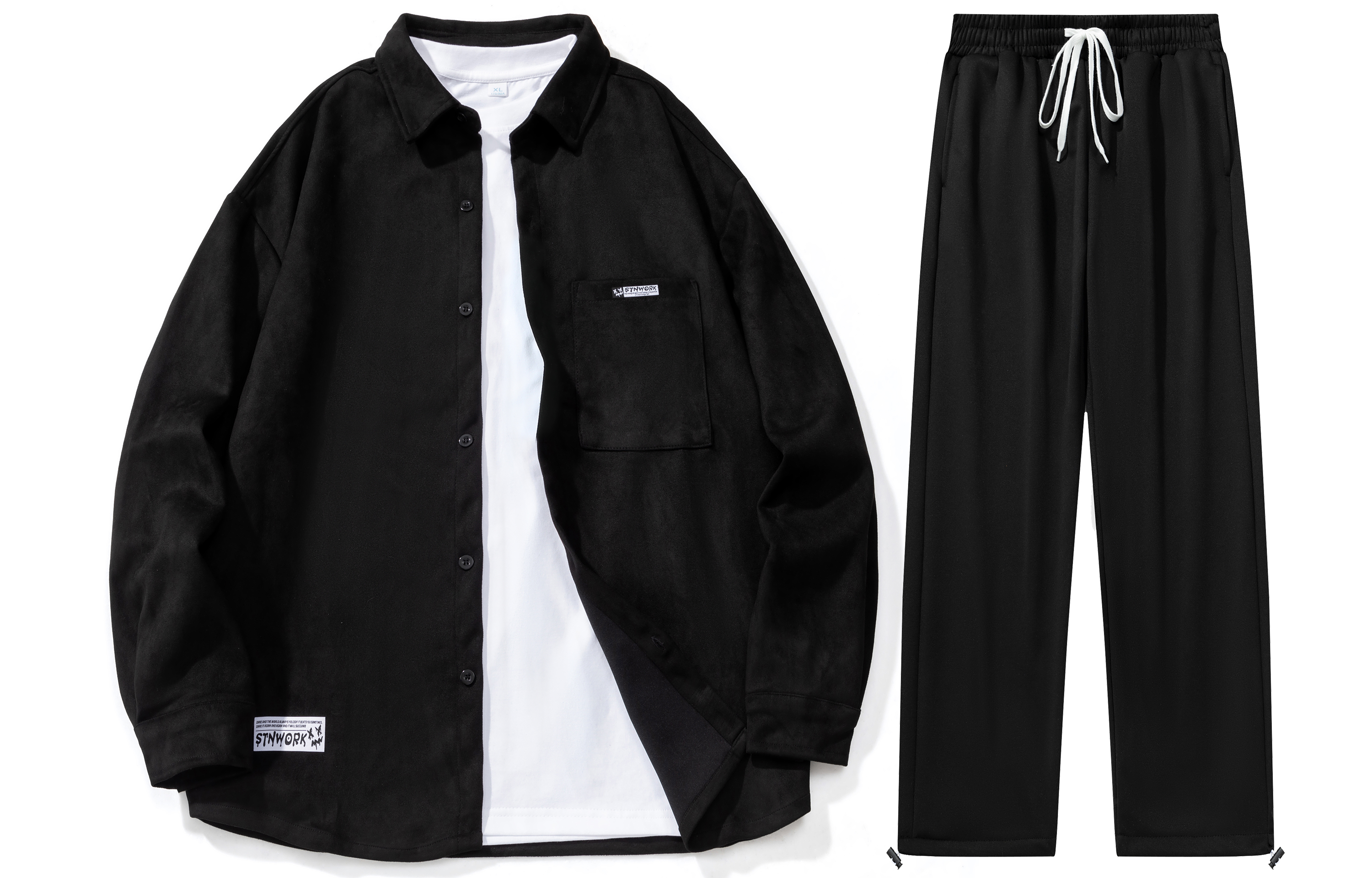 STNW Casual Sportswear Unisex Lapel Moderate