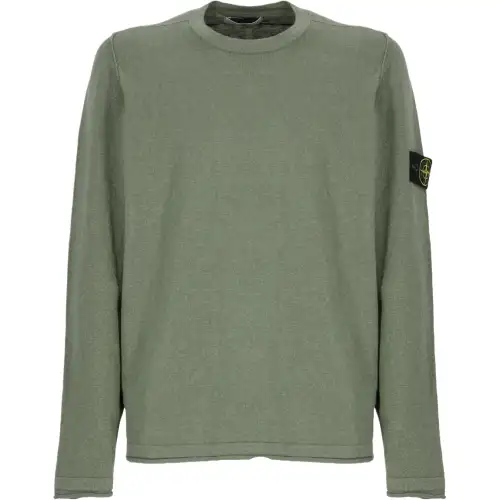 STONE ISLAND Logo Patch Crewneck Sweatshirt
