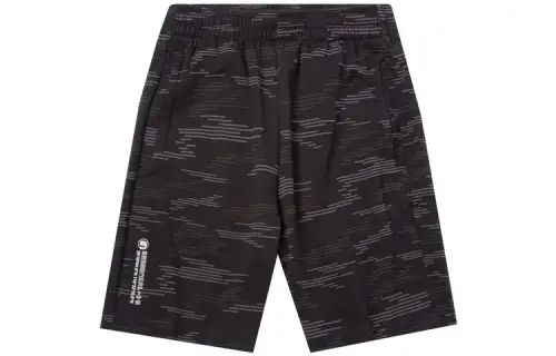 Li Ning Casual Shorts Men's Black Camouflage Moderate