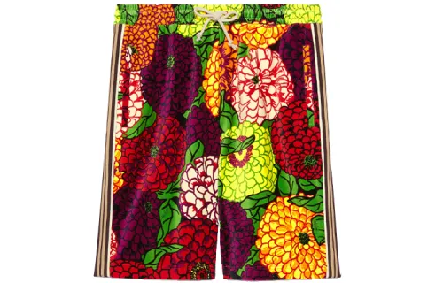 【Previous Season】x Ken Scott floral-print track shorts