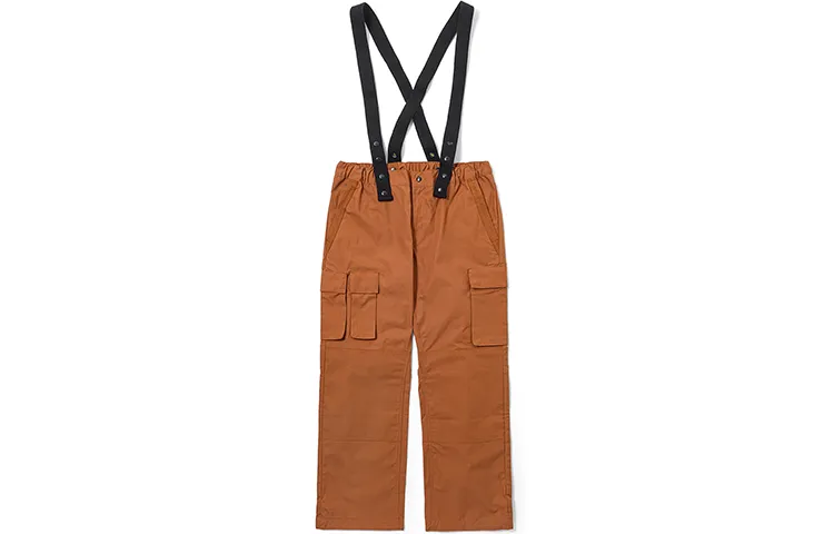 Timberland Future73 Overalls Men's Orange Red Moderate Straight Fit Pants