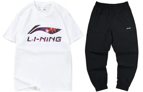 Li Ning Casual Sportswear Men's Crew Neck Moderate