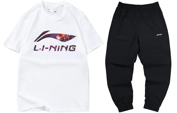 Li Ning Casual Sportswear Men's Crew Neck Moderate