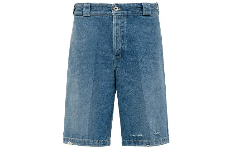 PRADA Denim Shorts Men's Blue Moderate