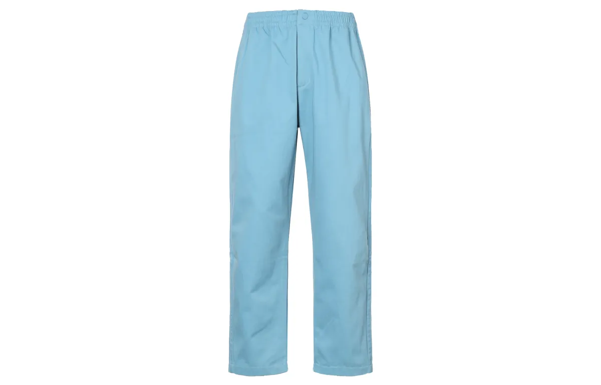 Adidas Casual Pants Men's Blue Moderate Straight Fit Pants