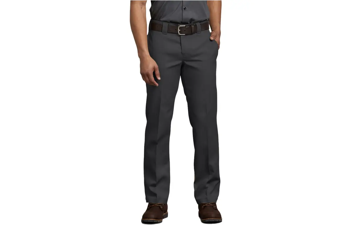 Dickies Slim Fit Straight Leg Work Pants Silver Casual Pants 873 FLEX Slim Fit Men's Black