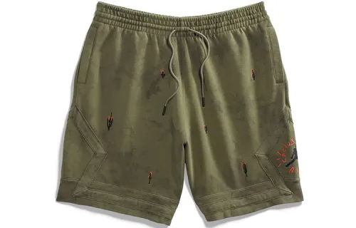 Travis Scott Jordan Washed Suede Shorts