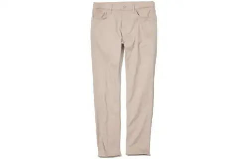 UNIQLO Casual Pants Men's Dark Beige Moderate Straight Fit Pants