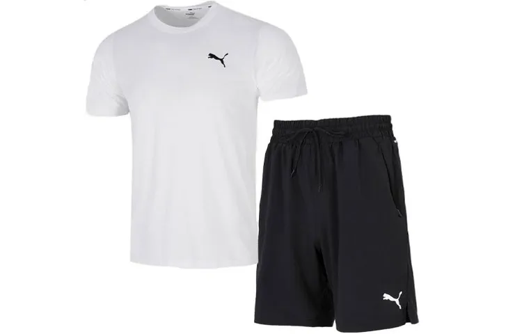 PUMA Casual Sportswear Sets Men's Crew Neck Moderate