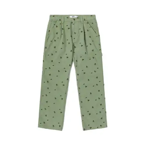 Vans Casual Pants Men's Green Moderate Straight Fit Pants
