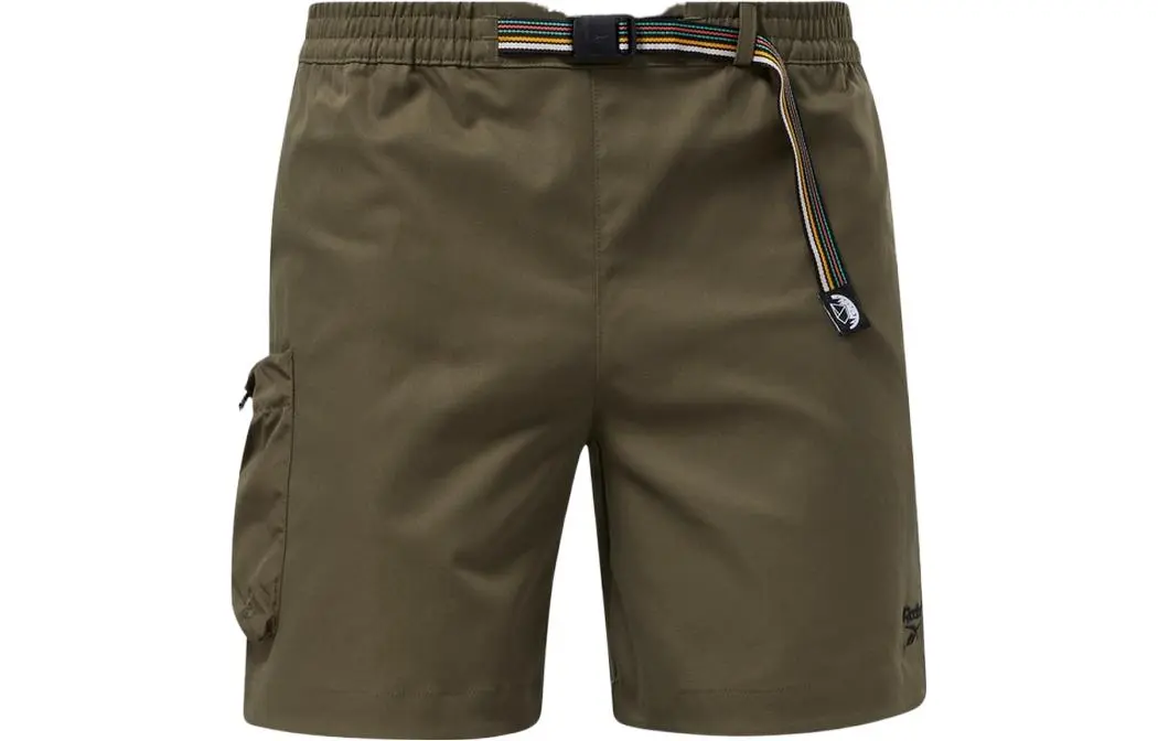 Reebok Cargo Shorts Men's Gray Green Moderate