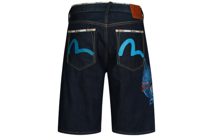 EVISU Denim Shorts Men's Denim Blue Moderate