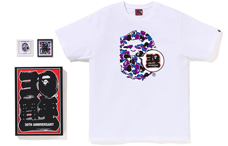 Bape Store Hong Kong Bape 30th Anniversary Ape Head Tee Set