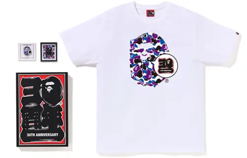A BATHING APE Camouflage T-shirt, sports suit for men and women, Hong Kong, print