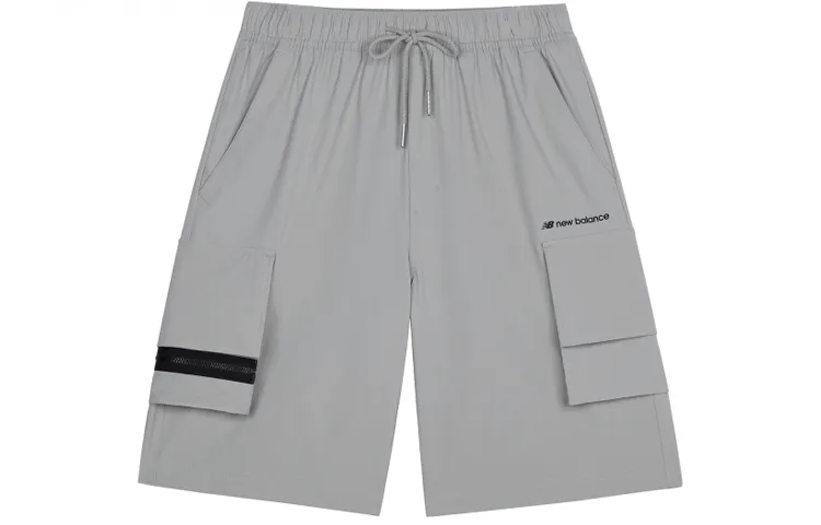 New Balance Casual Shorts Men's Gray Moderate Straight Fit Pants