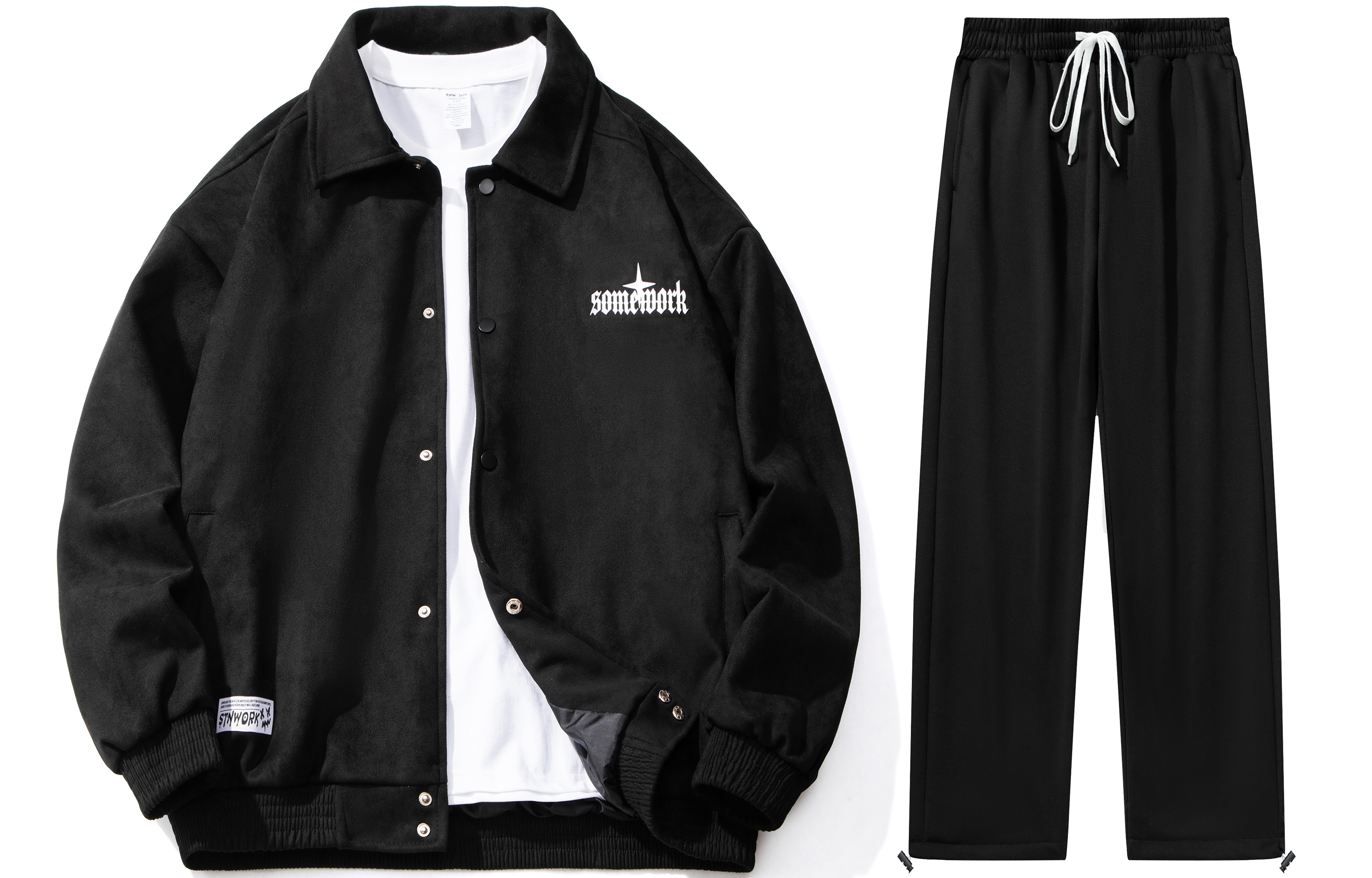 STNW Casual Sportswear Unisex Lapel Moderate