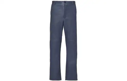 PRADA Casual Pants Men's Sky Blue Moderate Straight Fit Pants