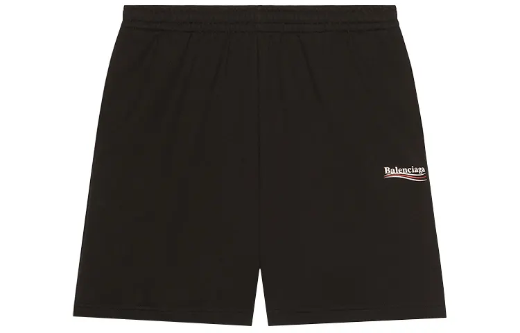 Balenciaga Casual Shorts Men's Black Moderate