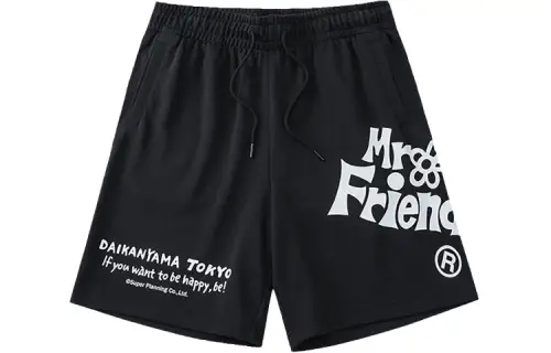 Anta Cookies Person Collection Sports Lifestyle Collection Casual Shorts Men's Basic Black