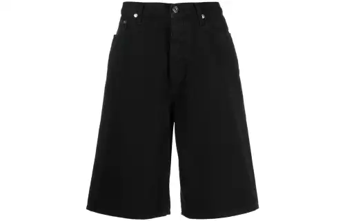 OFF WHITE Denim Shorts Men's Black Moderate