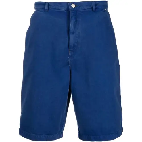 【Previous Season】logo-patch denim bermuda shorts