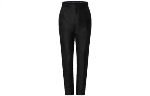 LOUIS VUITTON Silk Blend Cigarette Pants