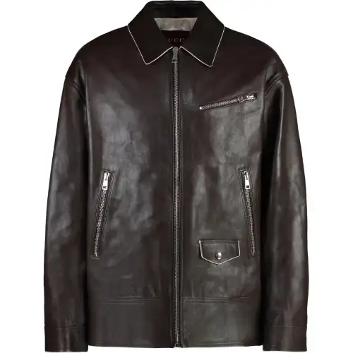 GUCCI Collared Zip Up Jacket