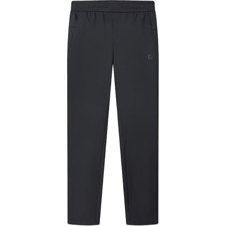 FILA Casual Pants Men's Black Moderate Straight Fit Pants