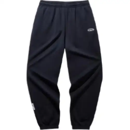 Anta Sports Life Collection Casual Loose Fit Fleece Lined Thermal Knitted Sweatpants Unisex Basic Black