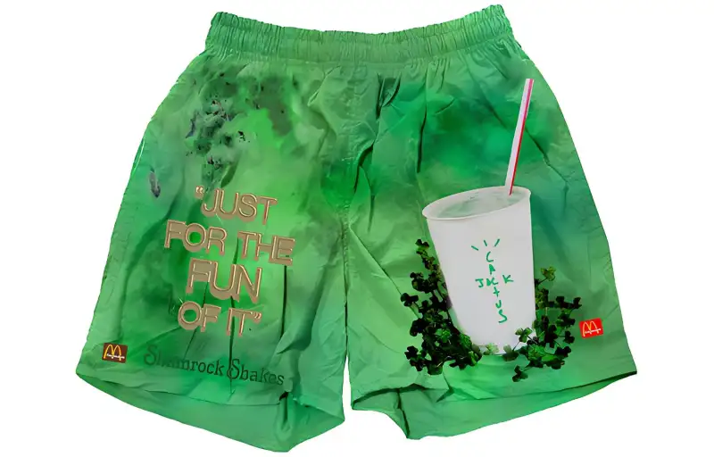 Travis Scott Shamrock Shake Shorts