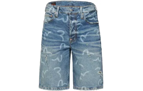 EVISU Denim Shorts Men's Denim Blue Moderate