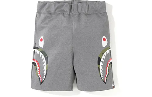 A BATHING APE Shark Series Casual Shorts Men's Gray