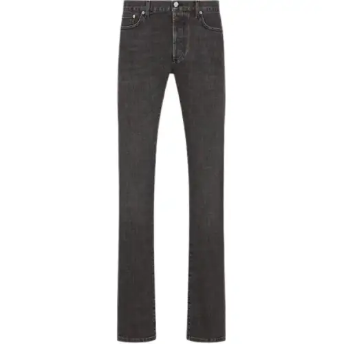 DIOR Jeans Men's Black Moderate Slim Fit Pants