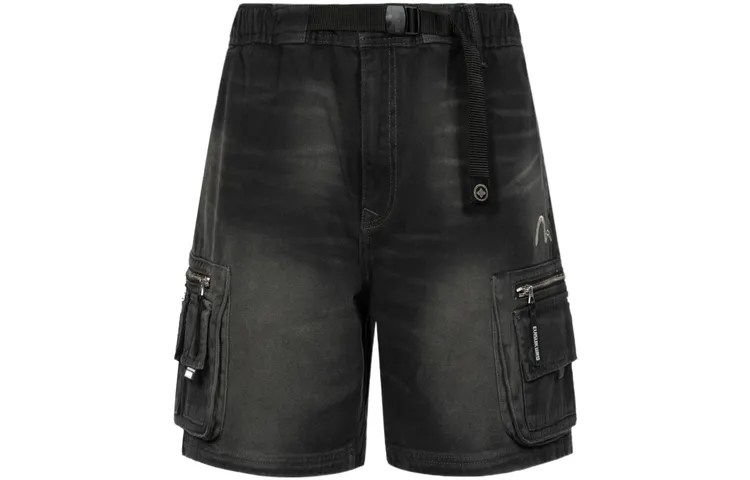 EVISU Denim Shorts Men's Dark Gray