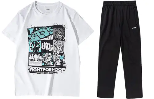 Li Ning Casual Sportswear Unisex Crew Neck Moderate