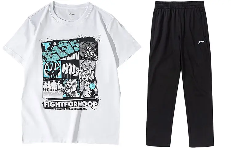 Li Ning Casual Sportswear Unisex Crew Neck Moderate