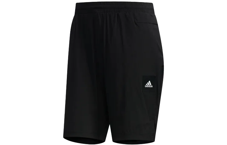 Adidas Casual Shorts Men's Black Moderate Straight Fit Pants