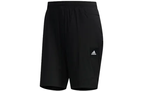 Adidas Casual Shorts Men's Black Moderate Straight Fit Pants