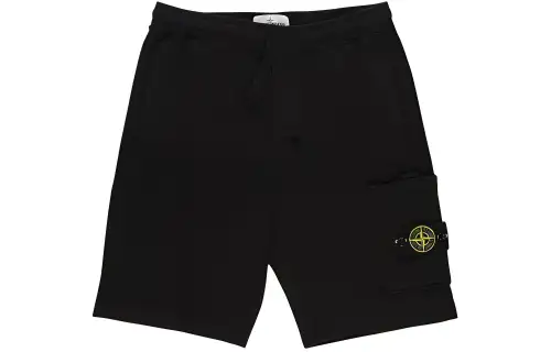 STONE ISLAND Casual Shorts Men's Black Moderate
