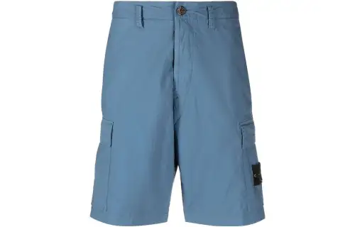 STONE ISLAND Cargo Shorts Men's Blue Moderate