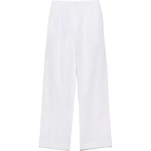 PRADA Casual Pants Men's White Moderate Wide Leg Pants