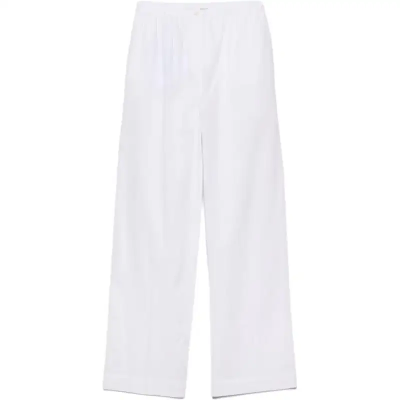PRADA Casual Pants Men's White Moderate Wide Leg Pants