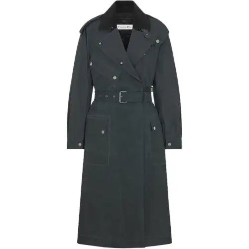DIOR SS25 Trench Coat Men's Marine Blue