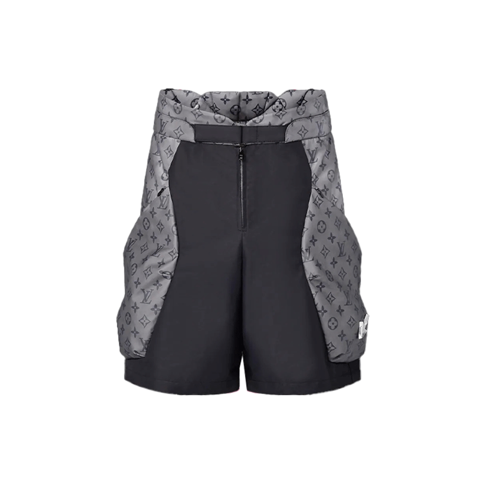 LOUIS VUITTON FW21 2054 Spliced large pocket padded casual shorts men's gray